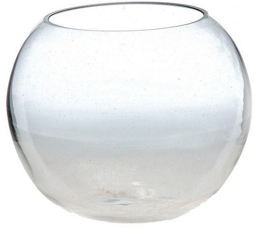 Ваза для цветов 10см 1л стекло ШАР 2066 (18)