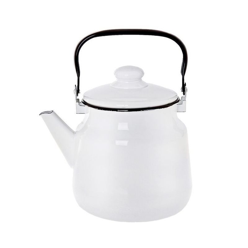 Чайник 3,5л эмаль белый 01-2713 (4)