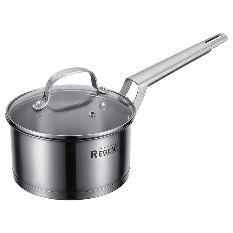 Ковш 1,7л h8,5см нерж.сталь Sirena со стекл.крышкой 16см 65-0116 (6)