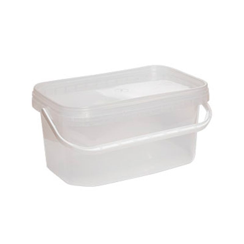Ведро пищевое 20л пластик с герметичной крышкой прямоугольное 388*283*250мм (15)