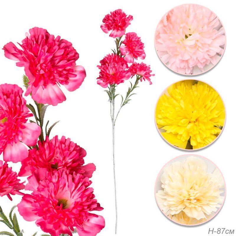 Цветок искусственный Лаванда 34см 5 веток пластик 514-5 (2/200/800)