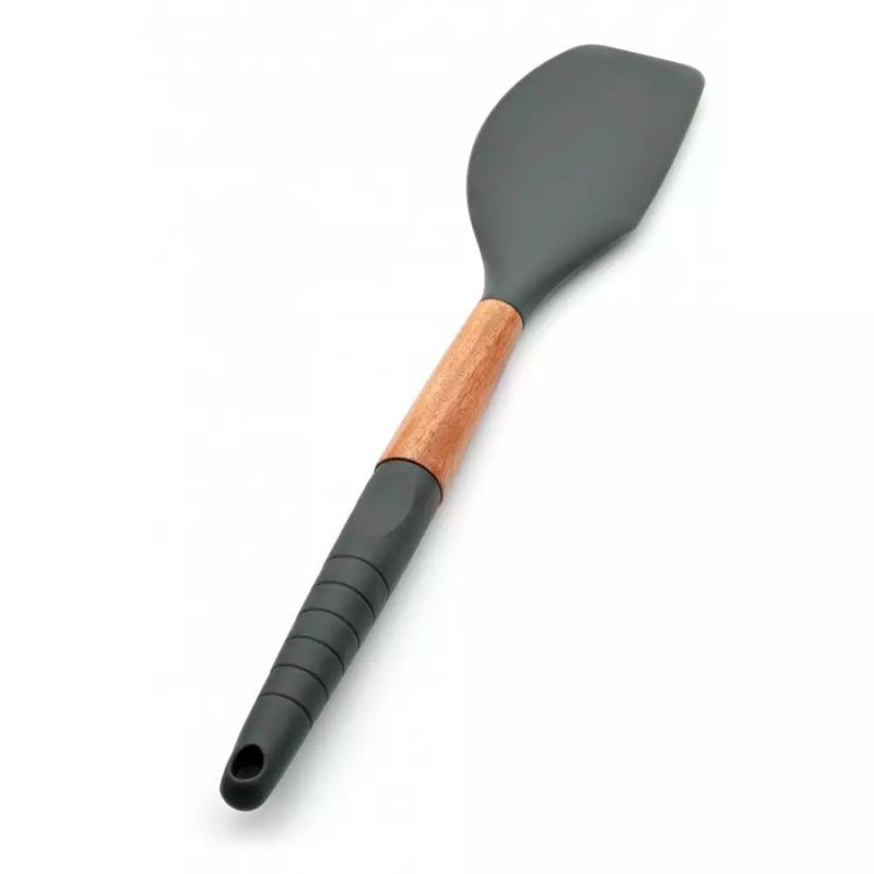 Лопатка кулинарная 32*6,2см силикон Actual дер.ручка с силик.вставкой ACT-01 (40)