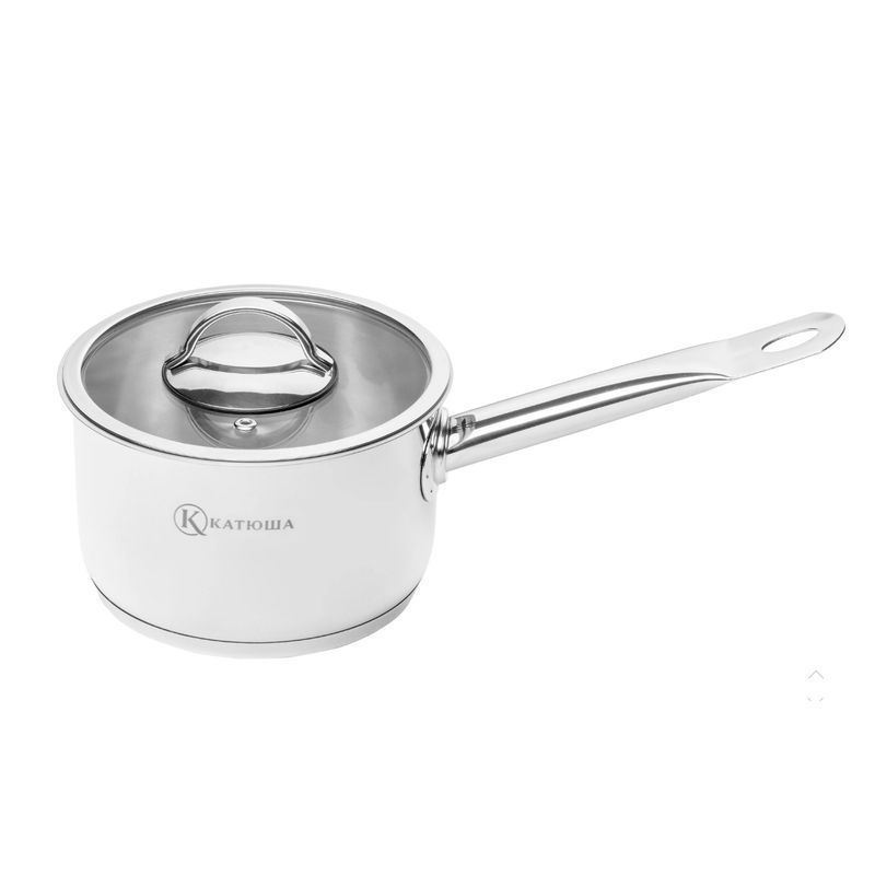 Ковш 1,8л нерж.сталь PLATINUM стекл.крышка 16см арт.210-160 (4/8)