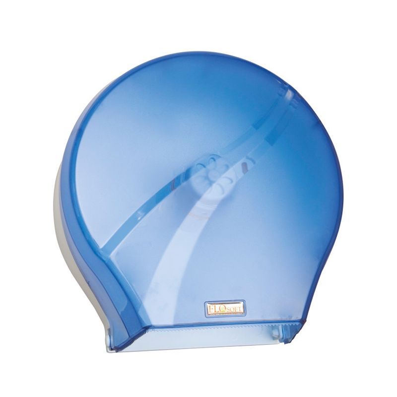 Диспенсер для туалетной бумаги 26*26*13см пластик прозрачно-голубой SD31-01 (F165М)