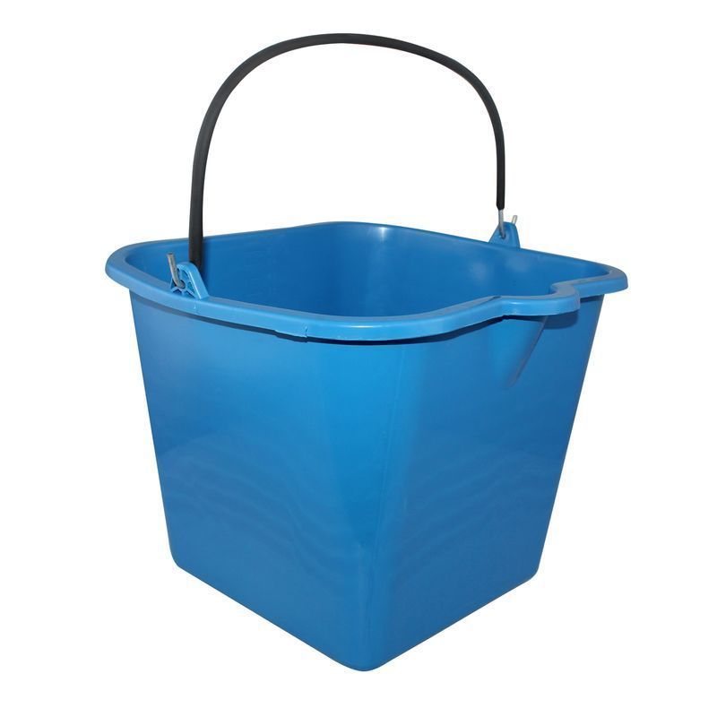 Ведро 16л 32*32*27см пластик цветное садовое без крышки квадратное (1)