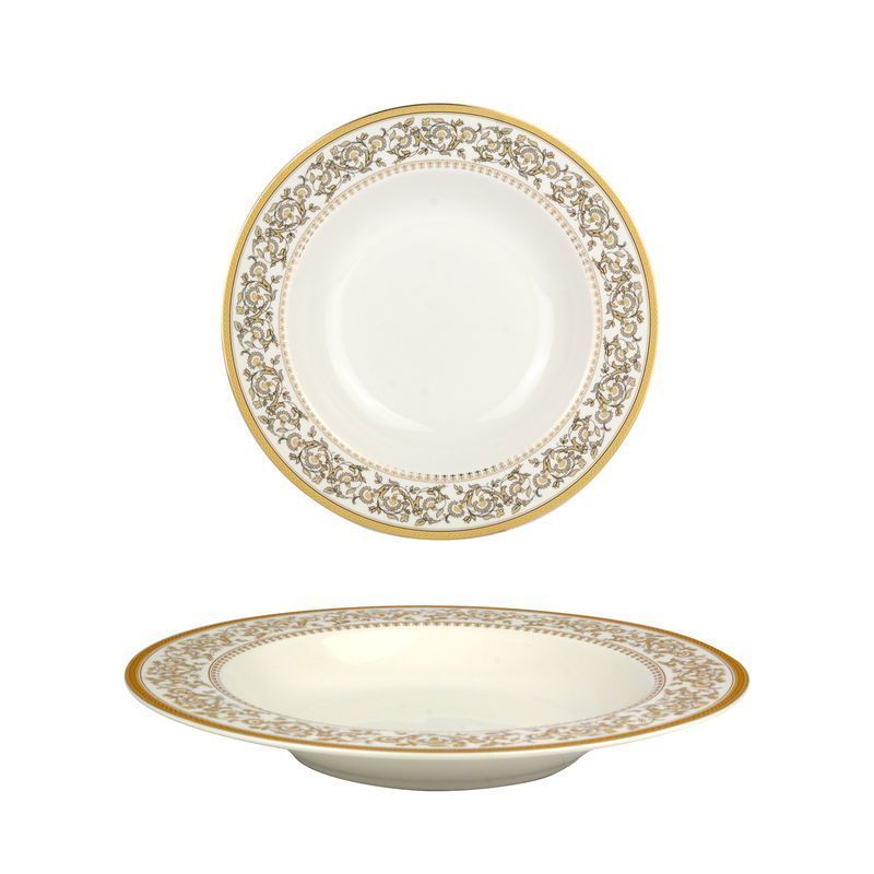 Тарелка глубокая 300мл 21,5см фарфор ИМПЕРИЯ MFK07568 (6/48)