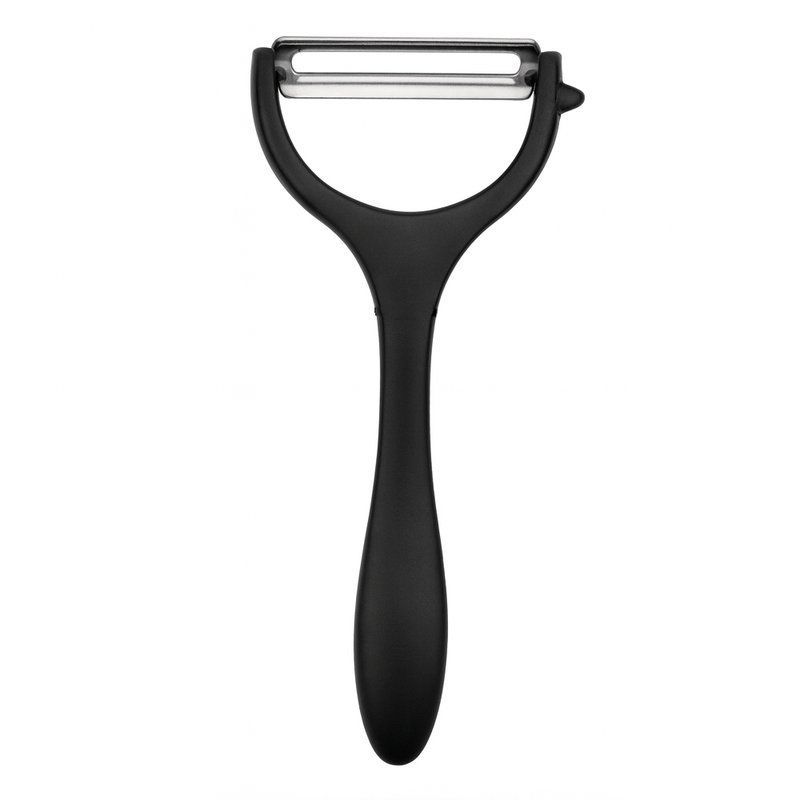 Овощечистка металл 17см черная E3105B/JC-17396 (72)