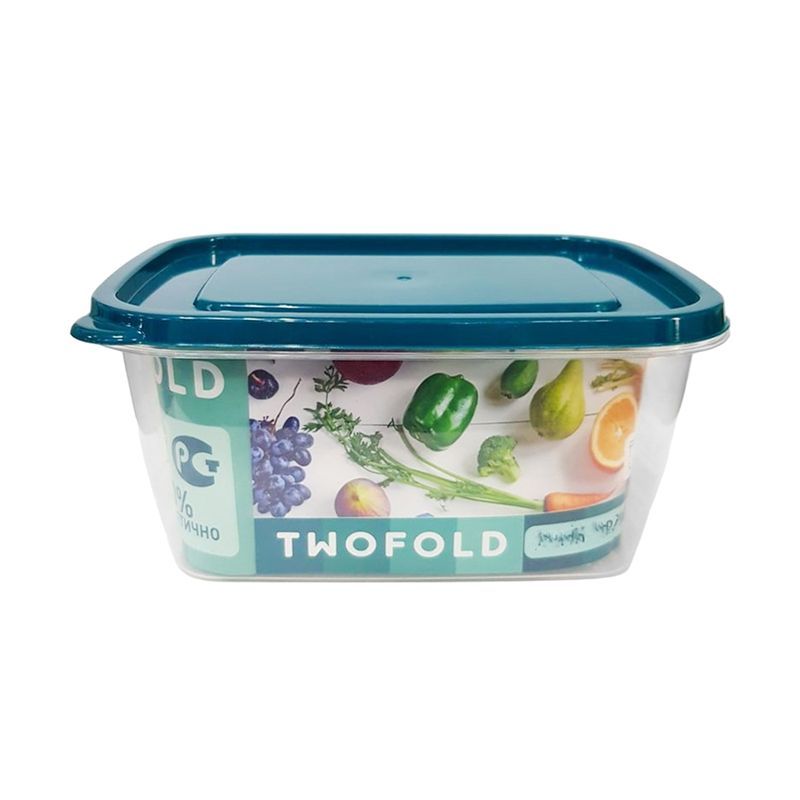 Контейнер пищевой 240мл пластик прямоугольный ТМ Twofold TG1001 (84)