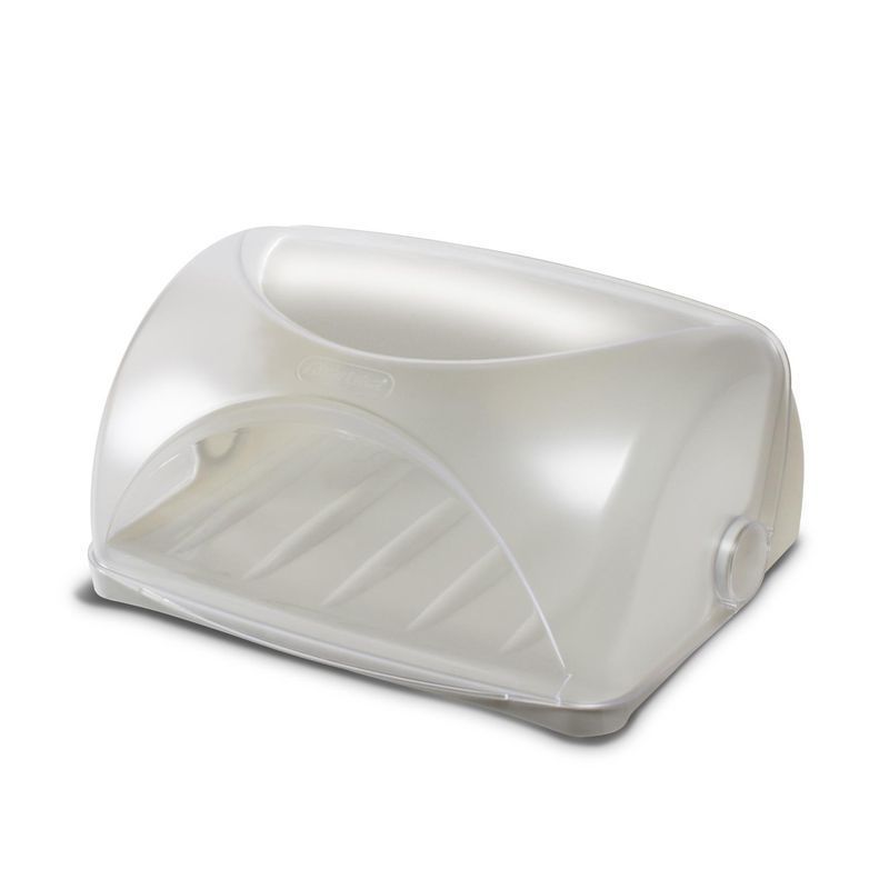 Хлебница пластик ГРАНА светло-серая С840СЕР (4)