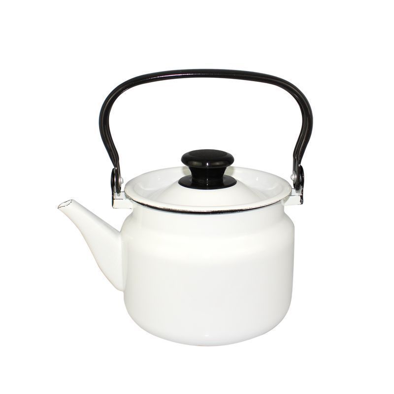 Чайник 2л эмаль белый цилиндрический 42704-102-У (4)