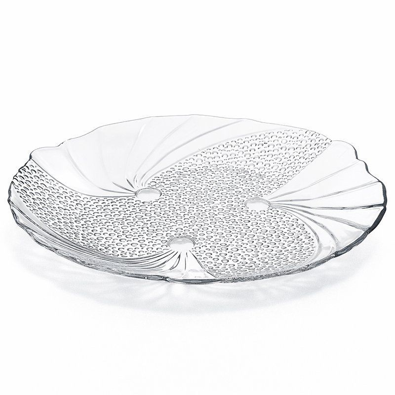 Тарелка мелкая 24см стекло ПАПИЙОН (12)