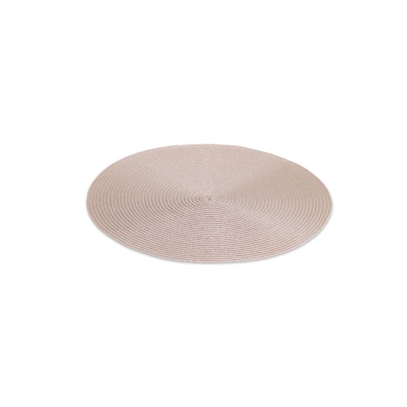 Салфетка сервировочная 38см полипропилен BEIGE круглый DM9893 (4)