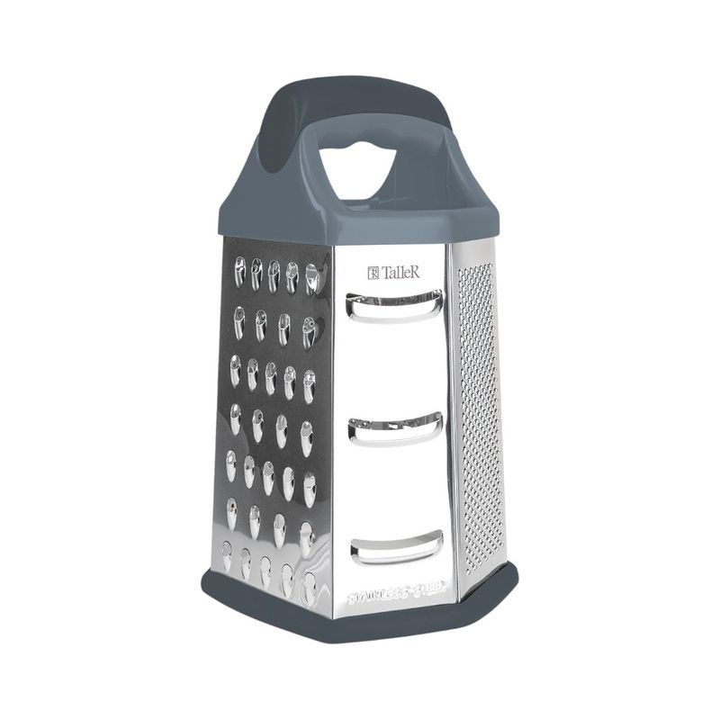 Терка 6 гранная 23,5*13,5*12см нерж.сталь МЭРИ с пласт.контейнером TalleR TR-21921 (12)