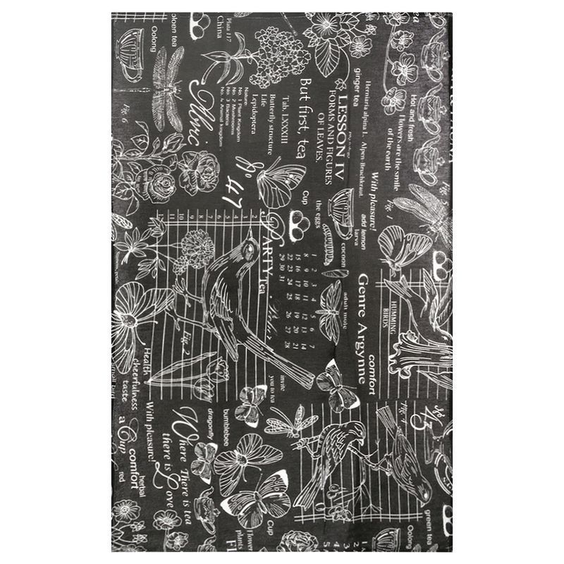 Полотенце кухонное 45*70см рогожка ВЕРСАЛЬ ЧЕРНЫЙ с каймой LeSonnet арт. 3