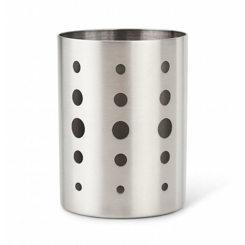 Подставка для столовых приборов 15*11,5*8,6см нерж.сталь овальная  JC-18153 (72)