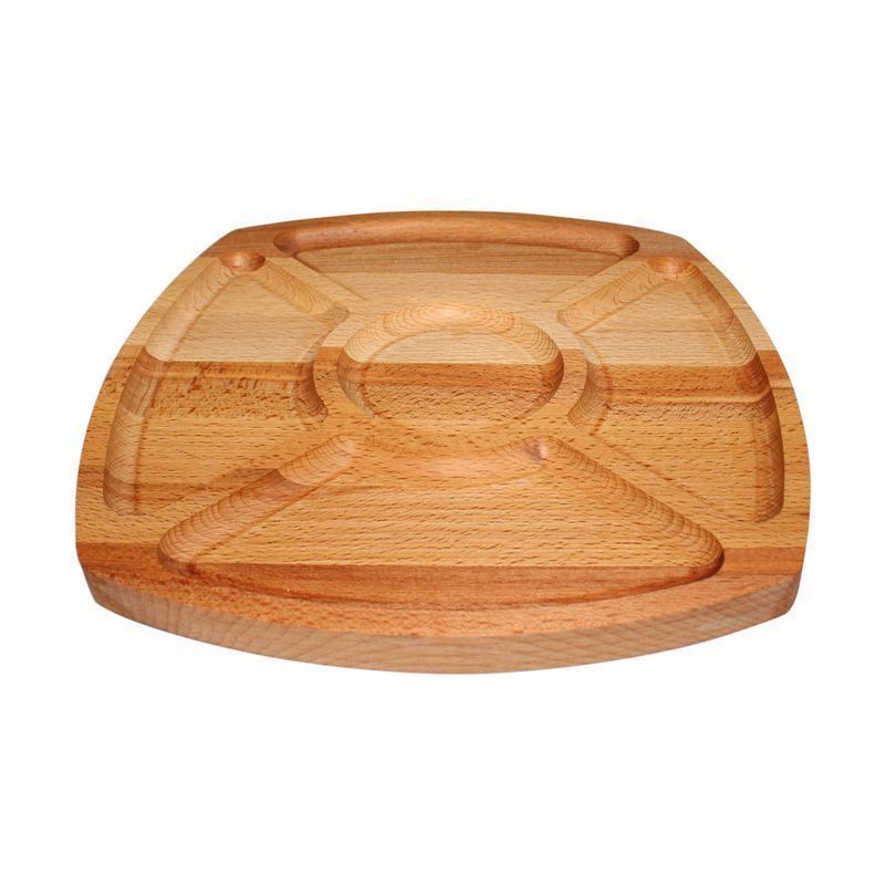 Менажница 5 секций 30*30*2см бук ХОЗЯЮШКА М-3 (10)