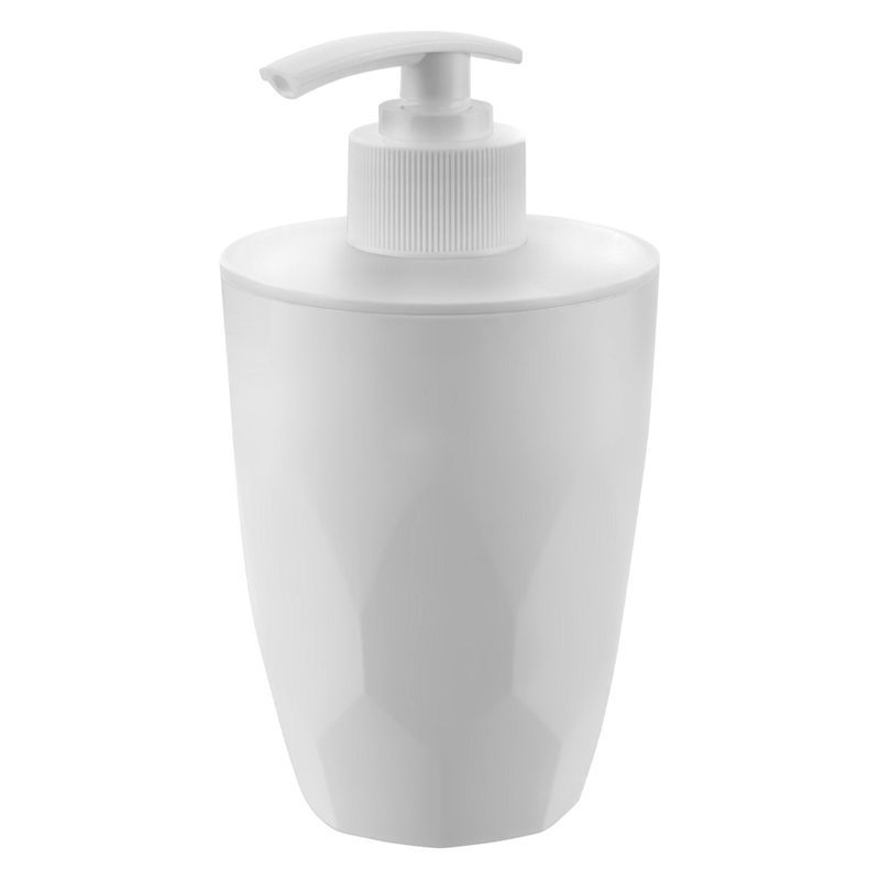 Дозатор для жидкого мыла 330мл 7,7*14,3см пластик KeeРlex Light белое облако (18)