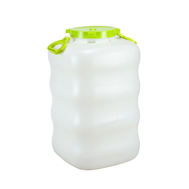 Бак 80л пластик с крышкой и ручками белый (1)