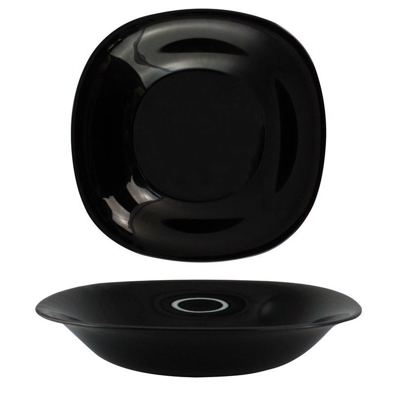 Тарелка глубокая 21см стеклокерамика КАРИН НЬЮ БЛЭК L9818