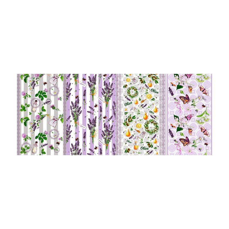 Полотенце кухонное 36*60см вафельное ДомВелл 806/1 ЛАВАНДОВОЕ ПОЛЕ ПРОМО