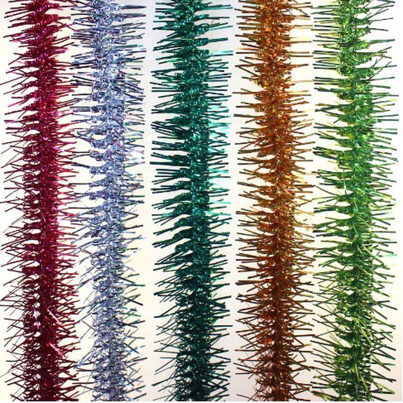 Мишура 2м 5см цветная металлик № 20 М-124 (80)