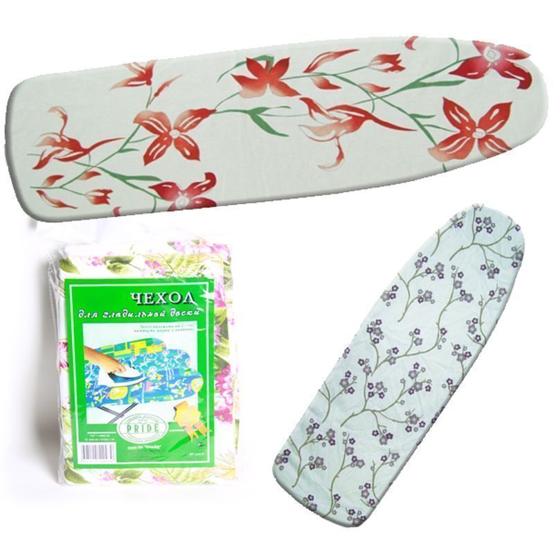 Чехол для гладильной доски с поролоном 127*45*1см текстиль (8)