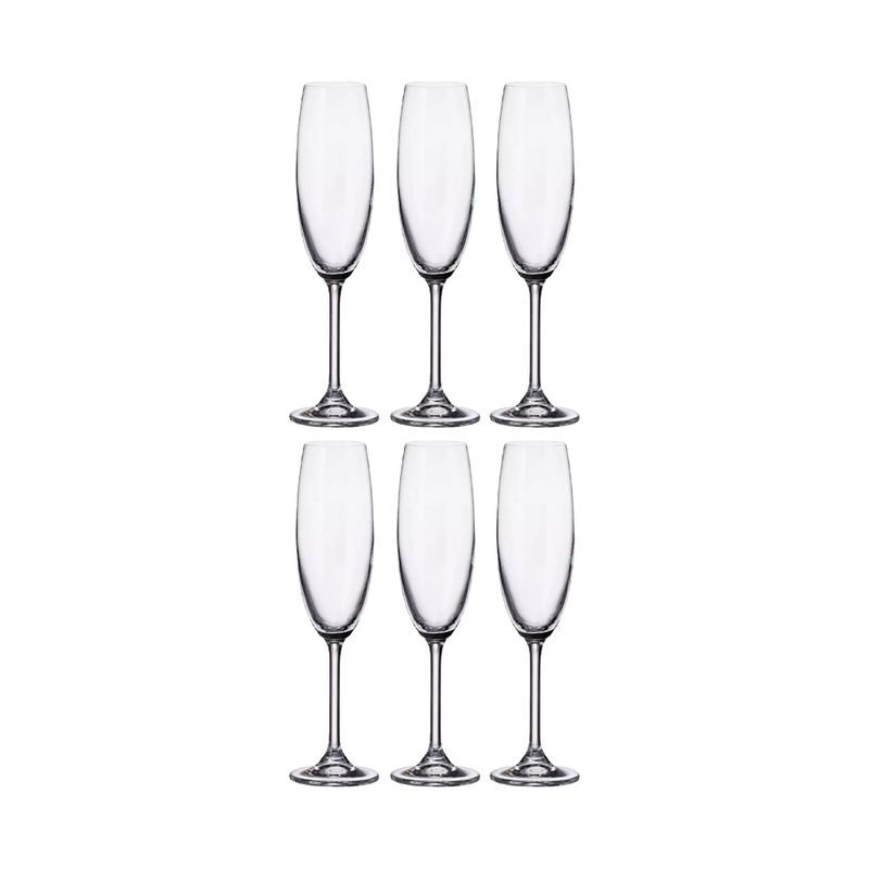 Бокалы для шампанского набор 6шт 250мл стекло БАРБАРА/МИЛВУС 1SD22/250 (8) 17168