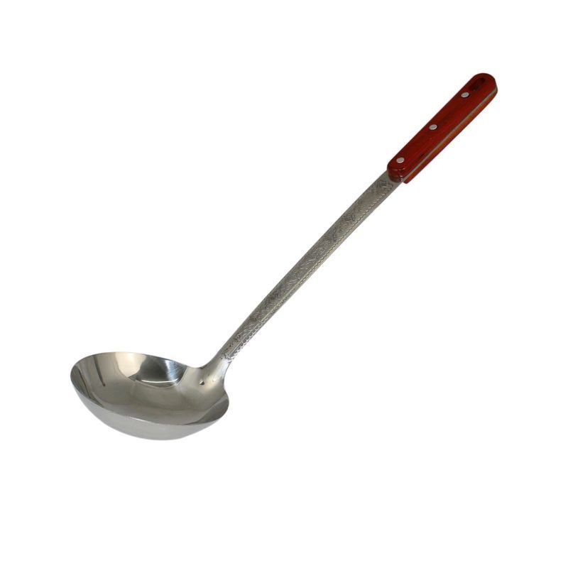 Половник 47см металл с деревянной ручкой