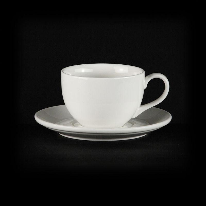 Чайный набор 2пр фарфор ЧАН ВЕЙВ КЛАССИК ивори на 1 персону 200мл LQ-QC0179B/BSA фк876 (48)