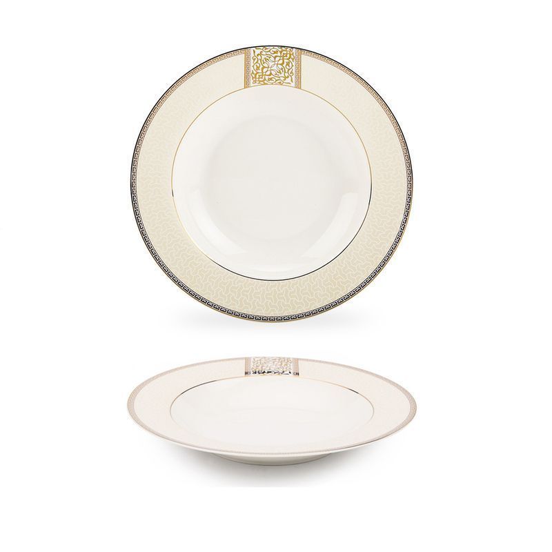Тарелка глубокая 300мл 23см фарфор ДИНАСТИЯ TDP082 (24)