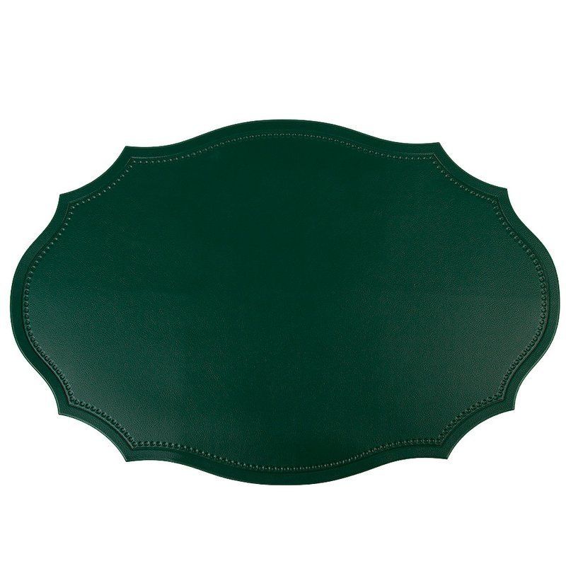 Салфетка сервировочная 45*30см полиуретан Экокожа зеленая (4/240)