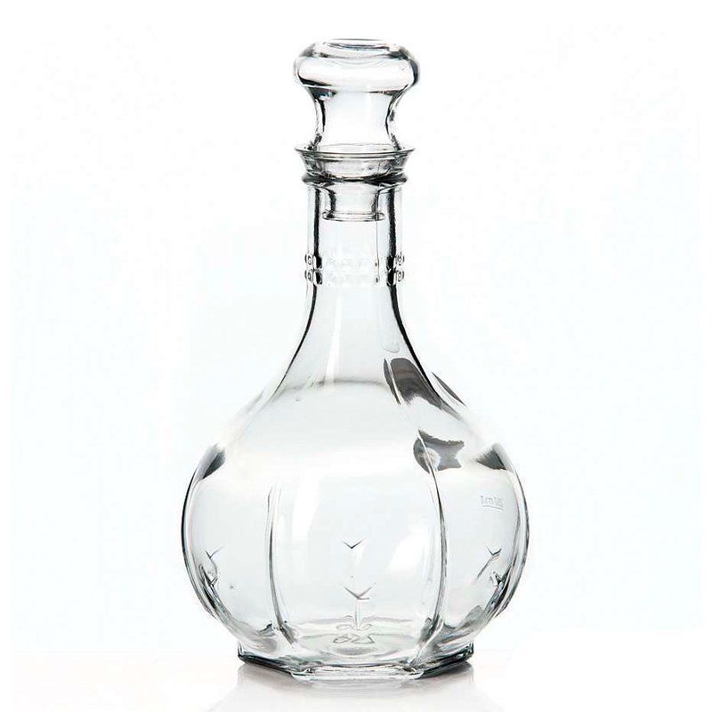 Графин 500мл стекло КАРАТ со стеклянной пробкой (6)