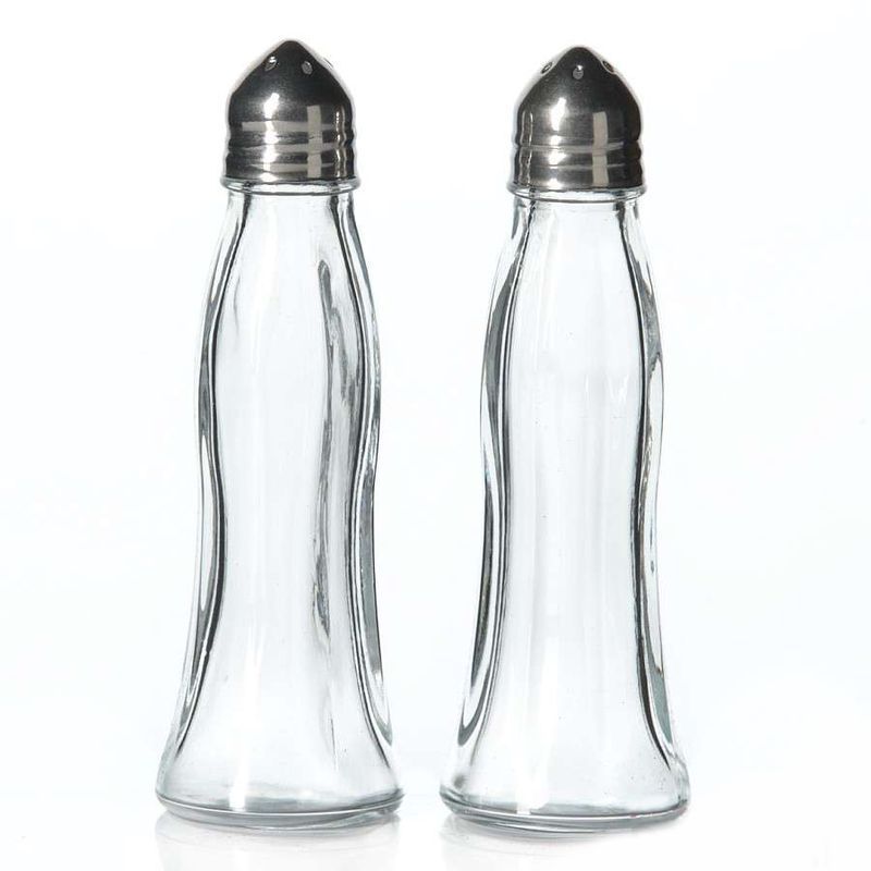 Набор для специй 2пр 40мл стекло БЛЭК ЭНД УАЙТ (48)