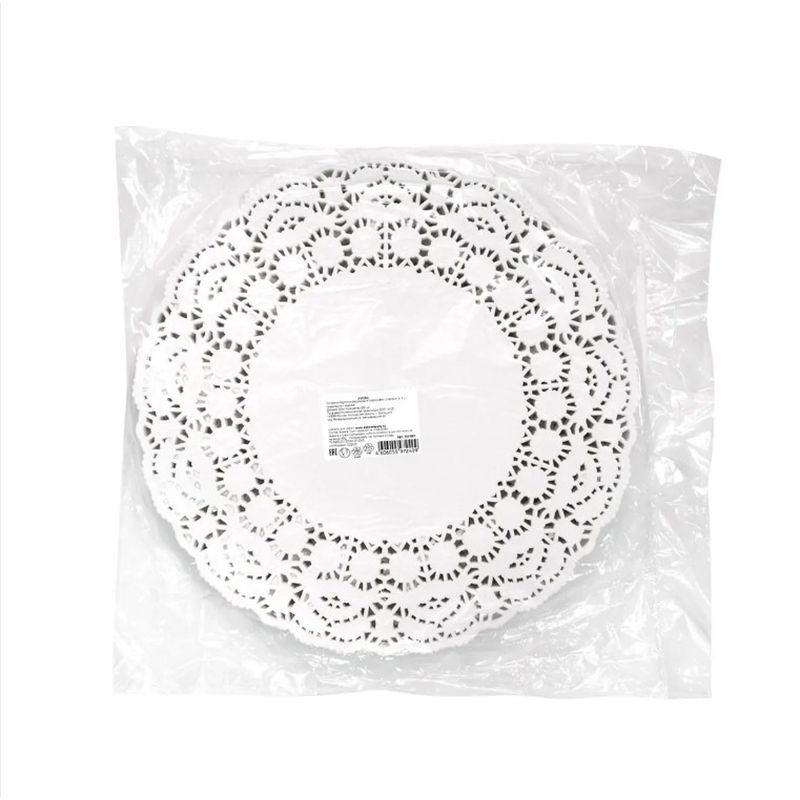 Салфетки сервировочные набор 250шт 30см бумага ажурные ГОРНИЦА (8)