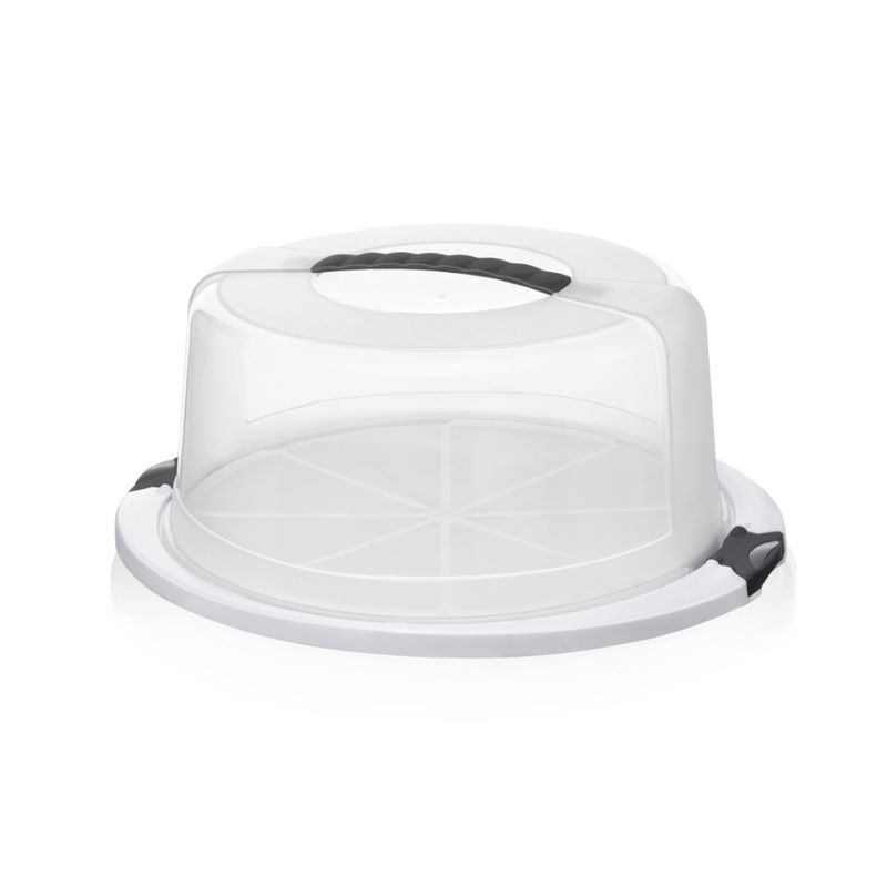 Подставка для торта с защелками 39*34*16см пластик (6)