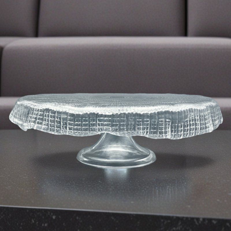 Тортовница 26,5*8,5см стекло IVV Diamante на ножке (12)