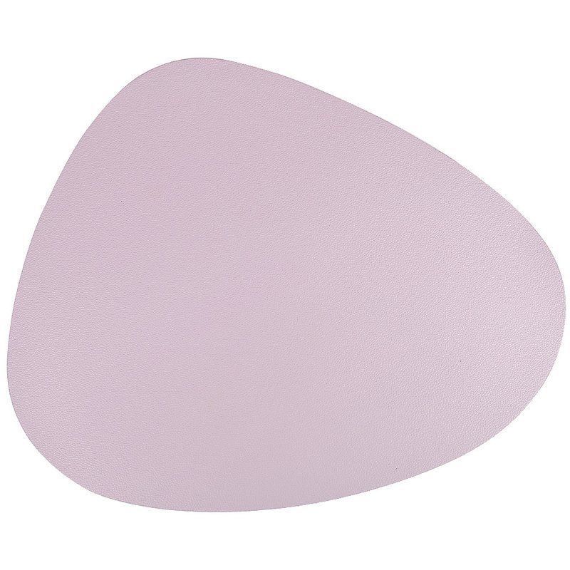 Салфетка сервировочная 45*37см полиуретан фигурная Экокожа лавандовая (4/180)