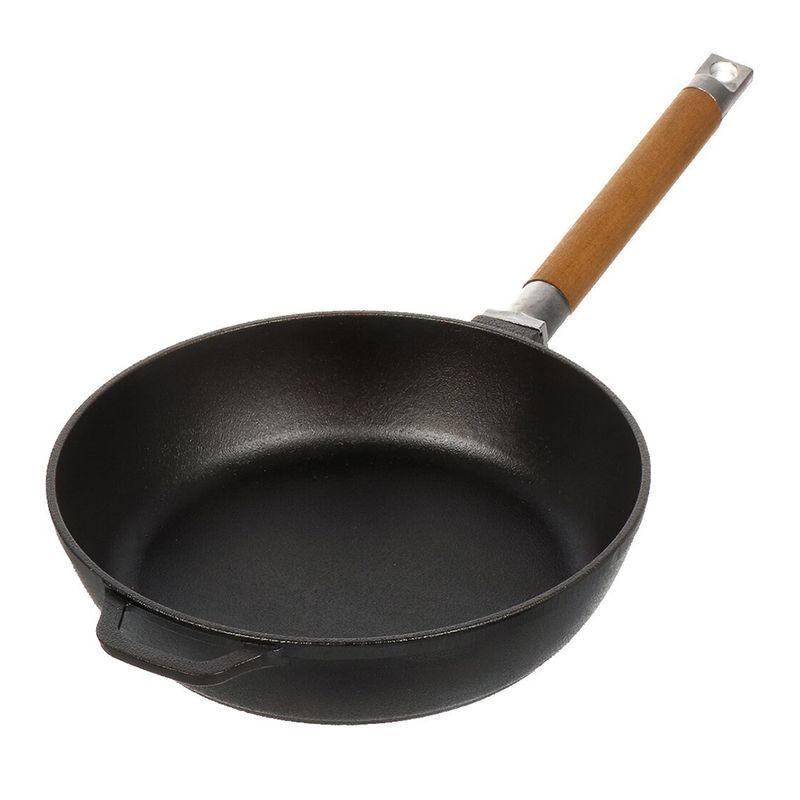 Сковорода-сотейник 28см чугун глубокая без крышки со съёмной ручкой (8)