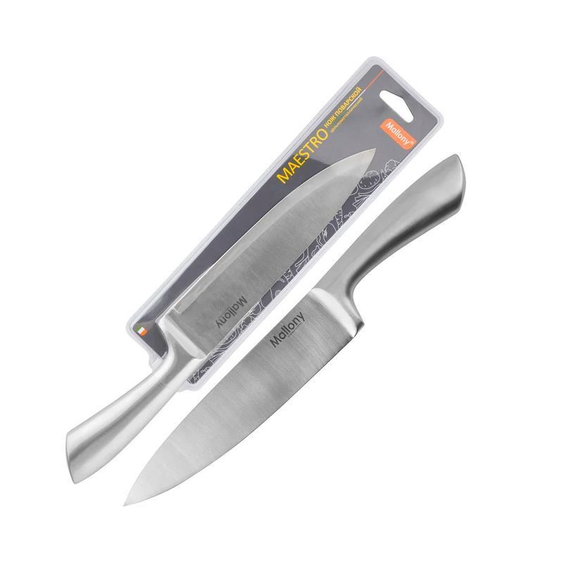 Нож цельнометаллический 20см MAESTRO MAL-02M поварской ВЫВОД