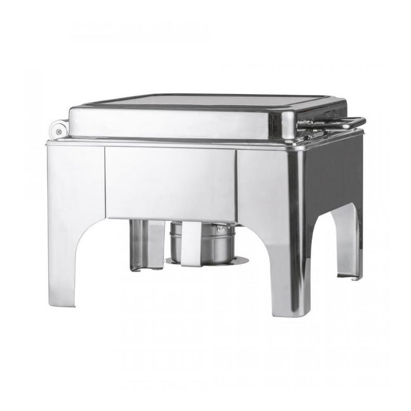 Мармит нерж.сталь 6,5л ОБЩЕПИТ на 1 горелку 40*40*28см КТ-ОБ-ММ-02 (1)