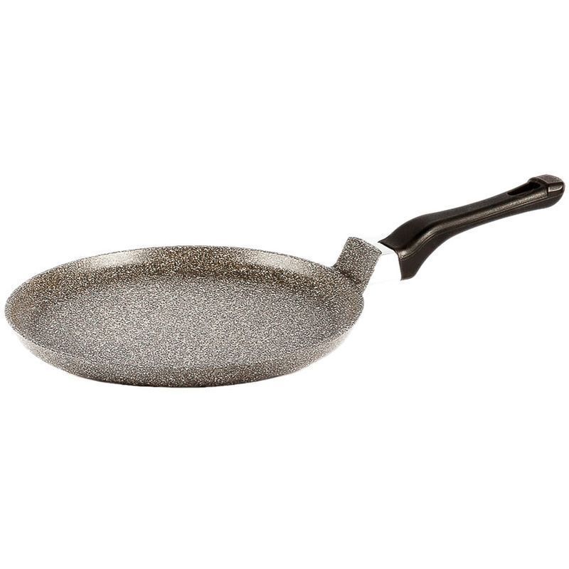 Сковорода блинная 20см алюминий АП без крышки пласт.ручка природный камень ТМ" АЛИТА (20)