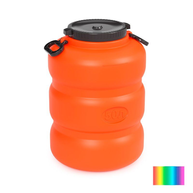 Канистра-бочка 30л 360*390мм пластик с навесными ручками Байкал (6)