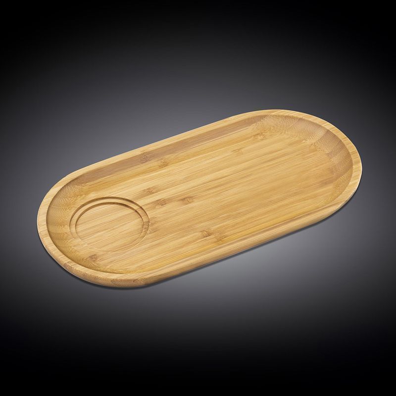 Блюдце 30,5*15см бамбук овальное WL-771119/A (6/48)