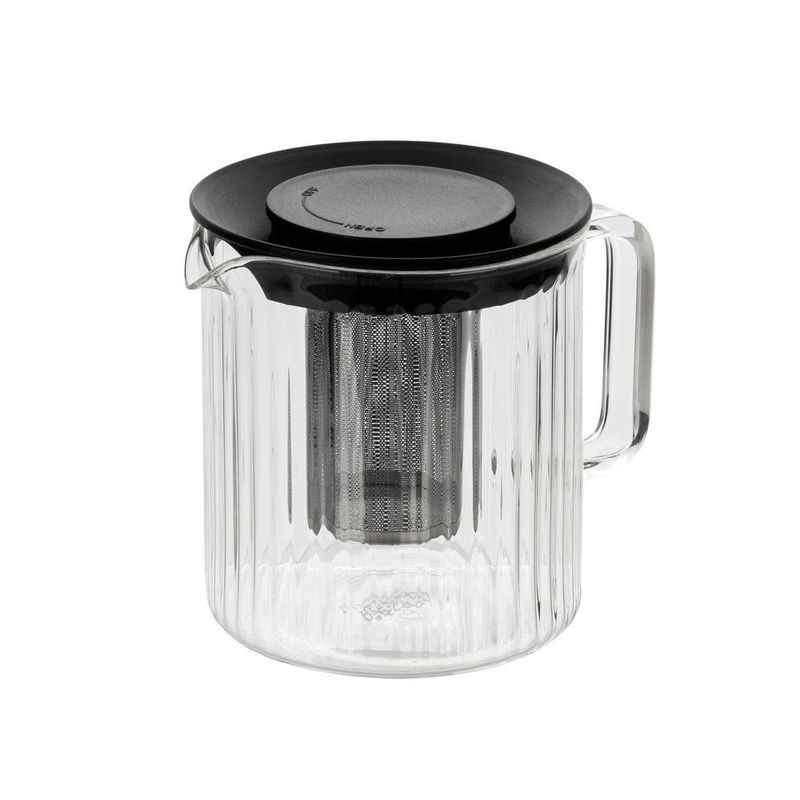 Чайник заварочный 1000мл стекло АЙН с мет.ситом (12)