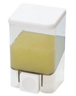 Дозатор для жидкого мыла 500мл пластик прозрачный FLOSOFT (F032) (30)