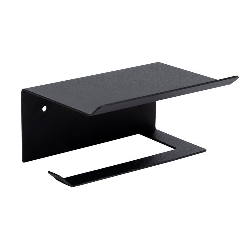 Держатель для туалетной бумаги с полкой 16*11*8см металл ЛОФТ ХП34-291 (18)