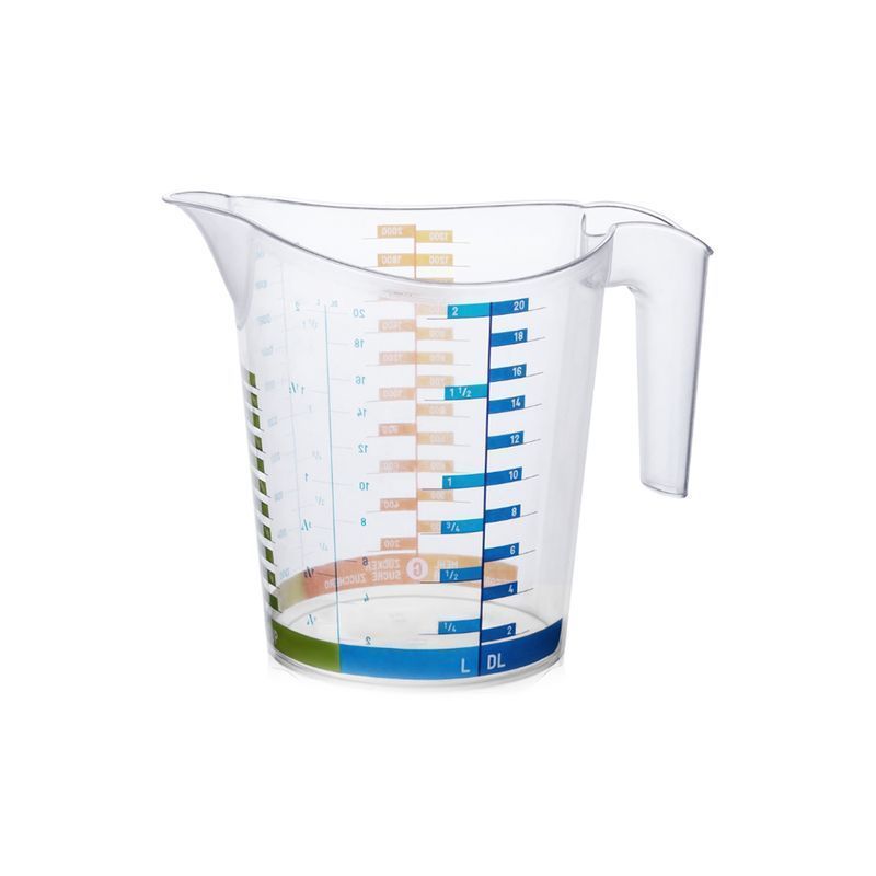 Мерная кружка 2л пластик ДОМИНО прозрачная (36)