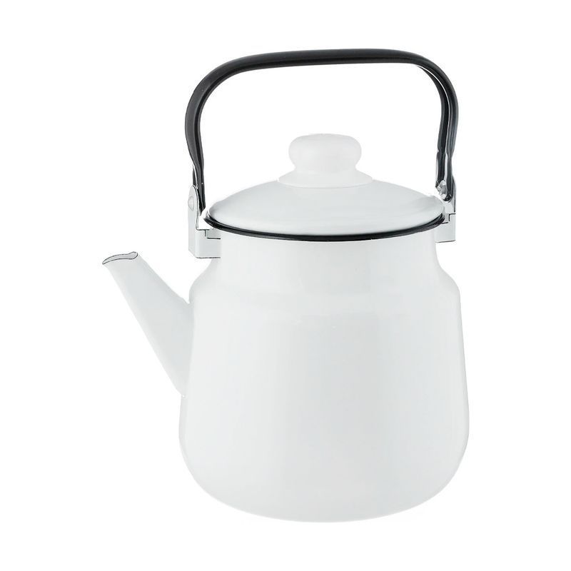 Чайник 1,5л эмаль белый 01-2708 (8)