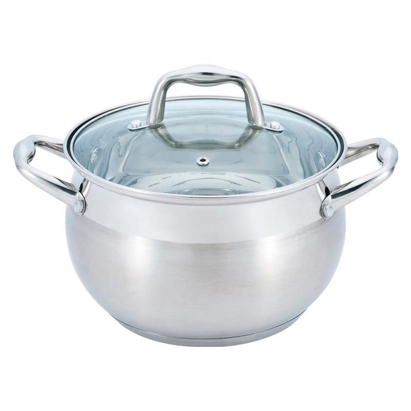 Кастрюля 7л нерж.сталь Apple стекл.крышка WR-1278 Premium (6)