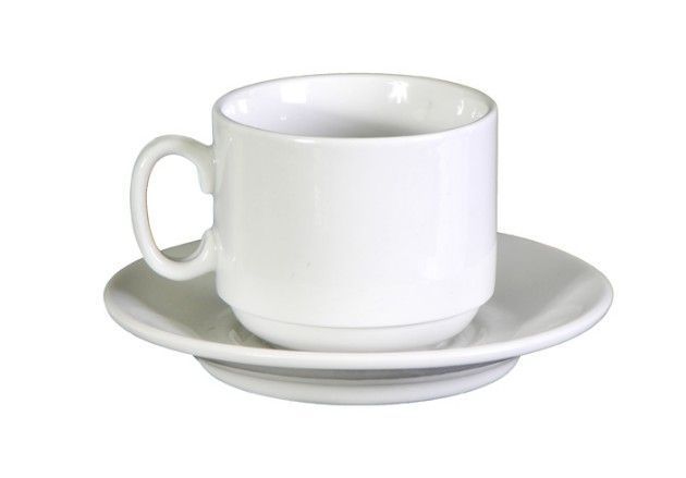 Чайный набор 2пр фарфор БЕЛЬЕ Экспресс на 1 персону 220мл (12)